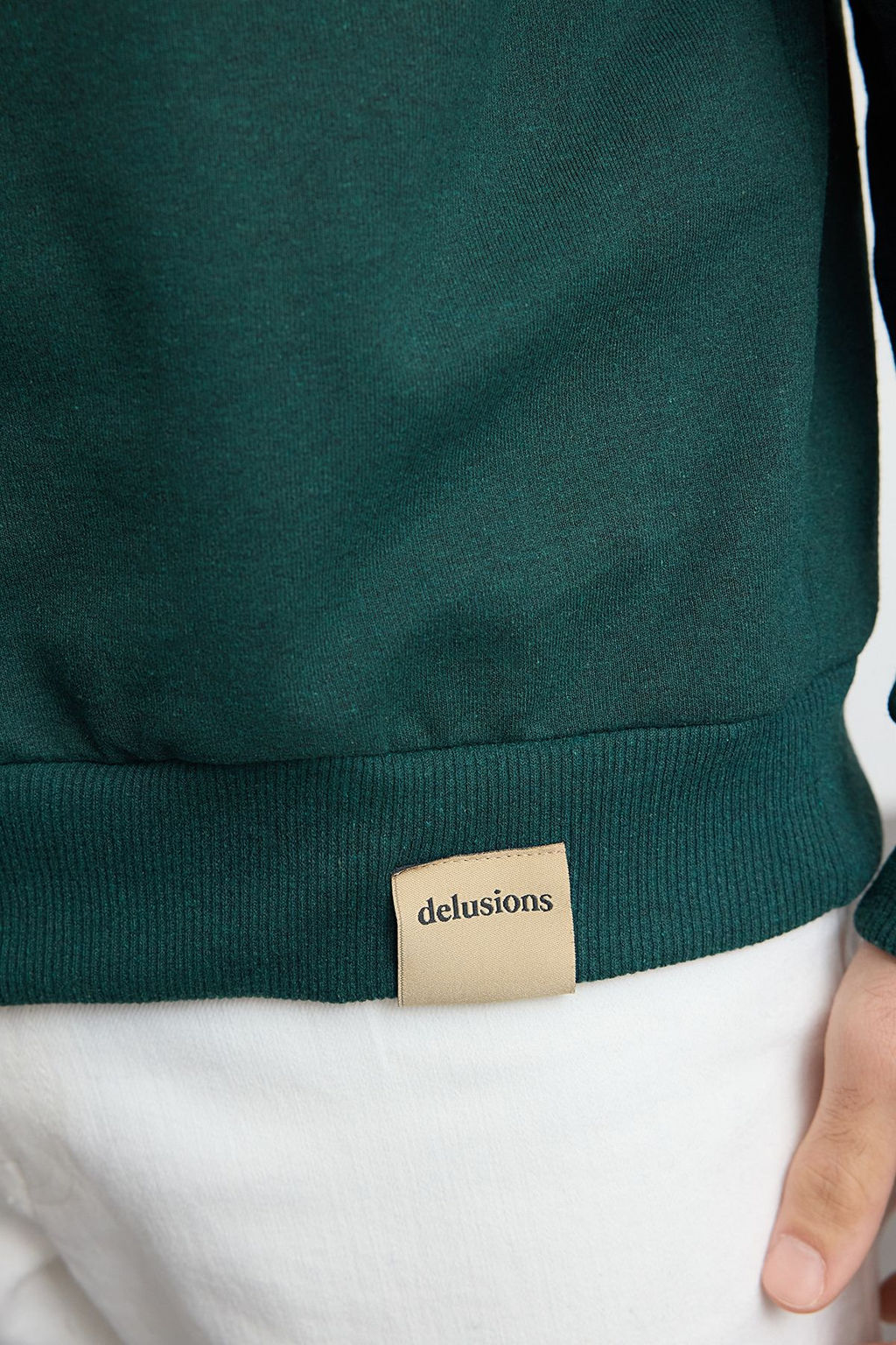 TRENDYOL MAN Lacivert Oversize/Genis Kesim Dik Yaka Fermuarl? Etiketli Ici Polarl? Sweatshirt TMNAW25SW00168 - Trendyolmilla фото 14