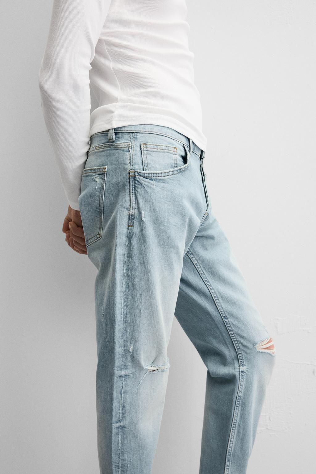 RIPPED SKINNY FIT JEANS - Zara фото 6