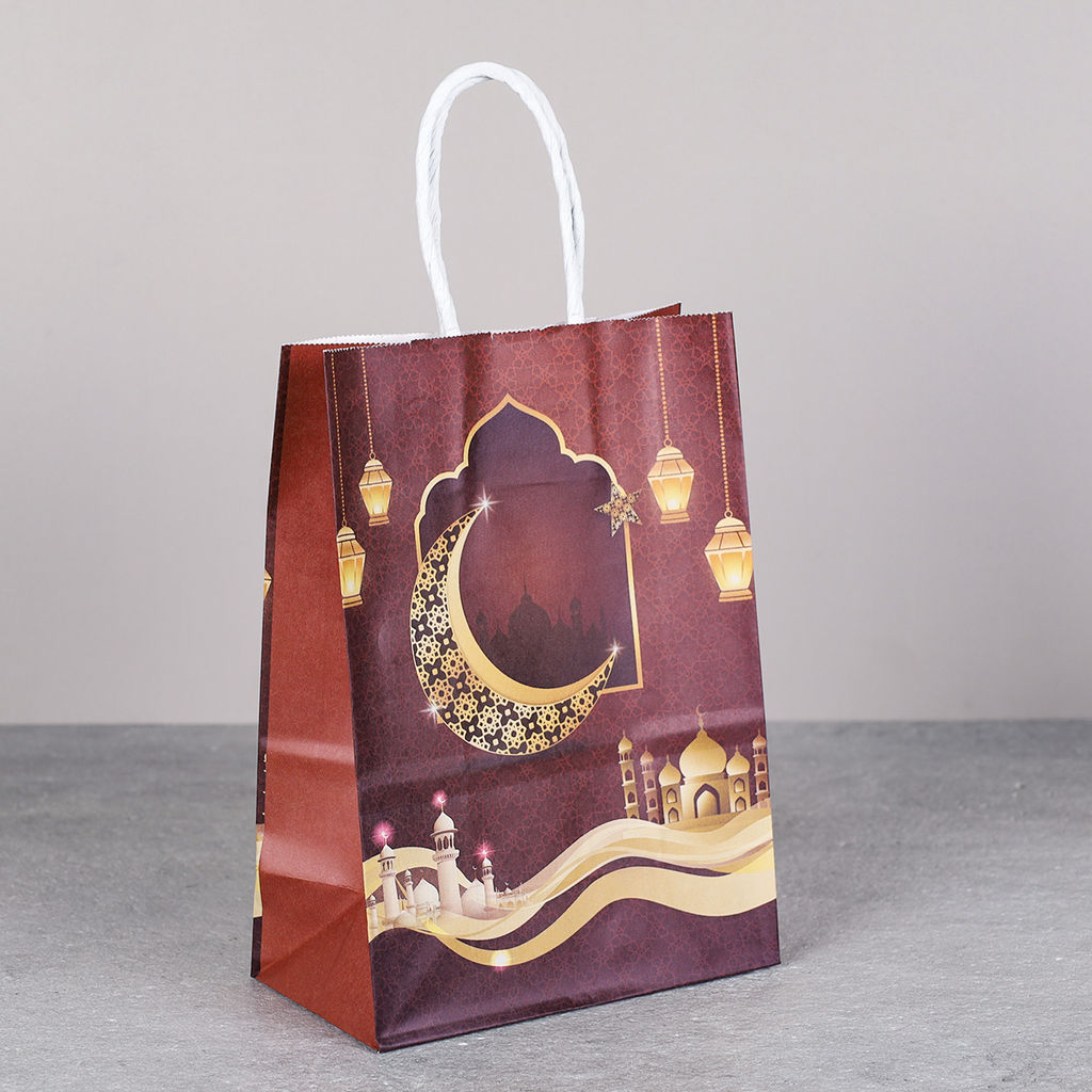 Цена за 12 шт. Пакет подарочный набор 12 штук 27х21х11 см Мусульманский / M364-1/2 /уп 50/ - ГалеонТрейд фото 3