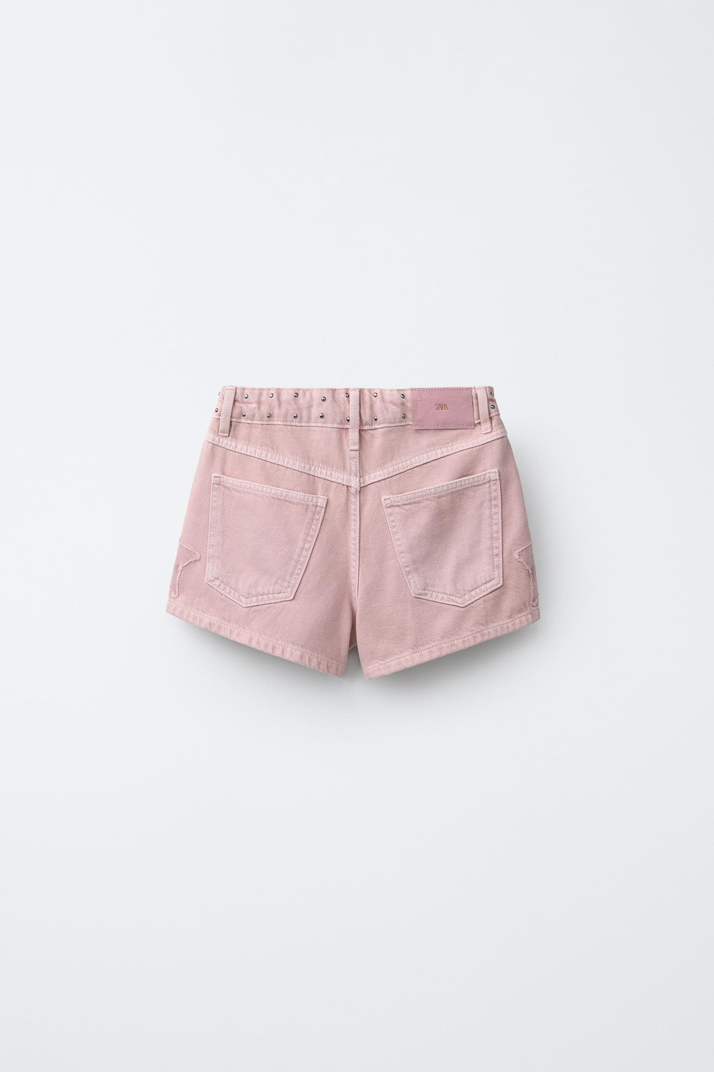 BERMUDA DENIM TACHAS PARCHE ESTRELLA / Rosa - Zara фото 2