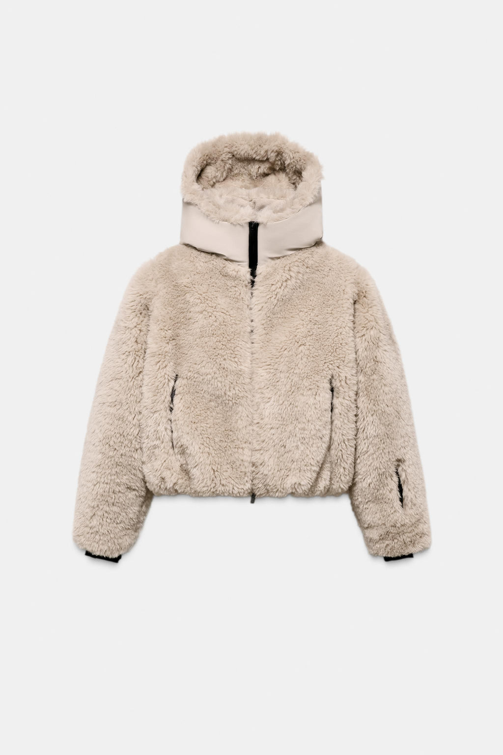 SHORT FAUX FUR HOODED COAT RECCO® TECHNOLOGY SKI COLLECTION - Zara фото 7
