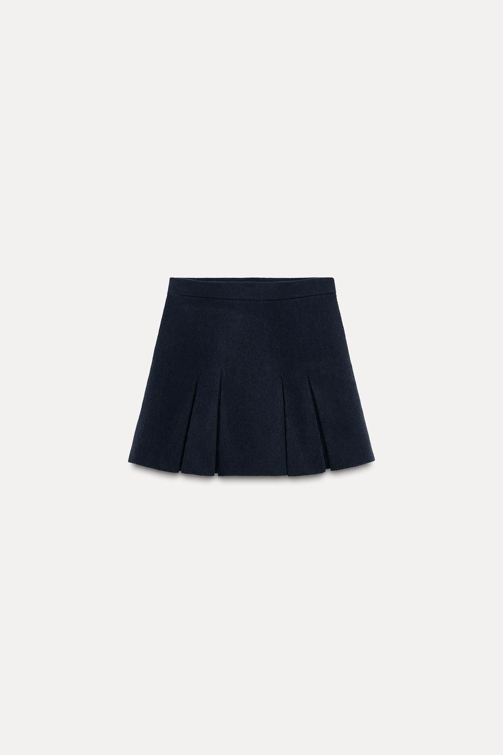 BOX PLEAT KNIT MINI SKIRT - Zara фото 4
