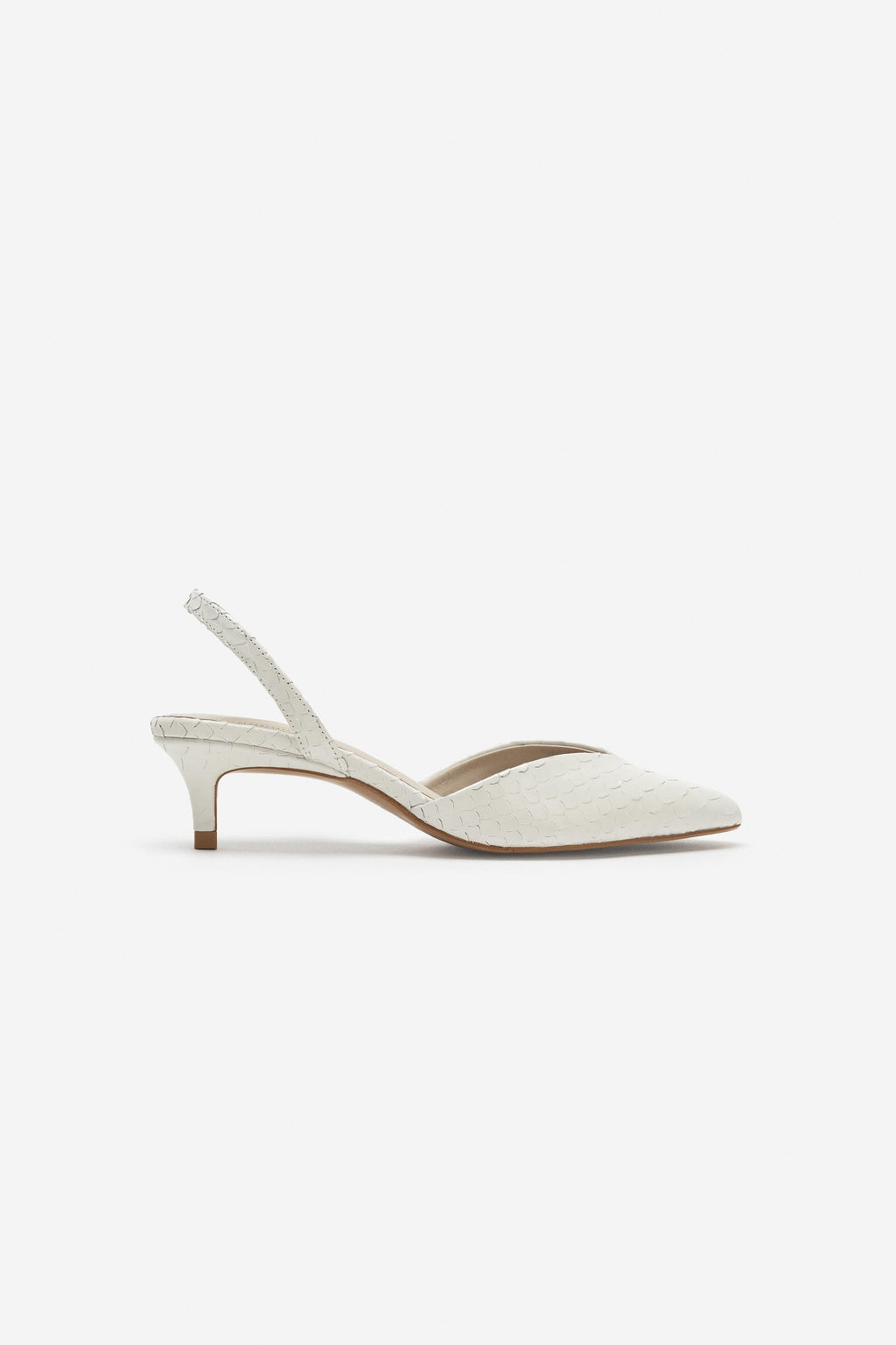 ZAPATO KITTEN PIEL - THE ITEM ZARA WOMAN / blanco  фото 7
