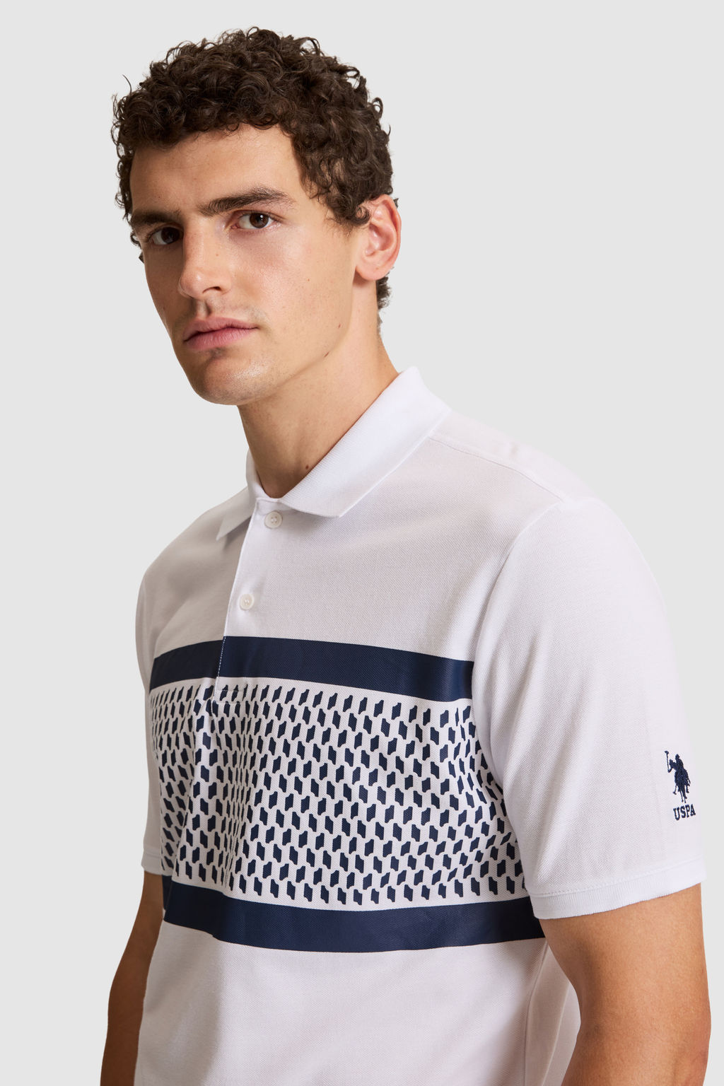 Erkek Beyaz Regular Fit Polo Yaka TiЕГrt - U.s. polo assn фото 2