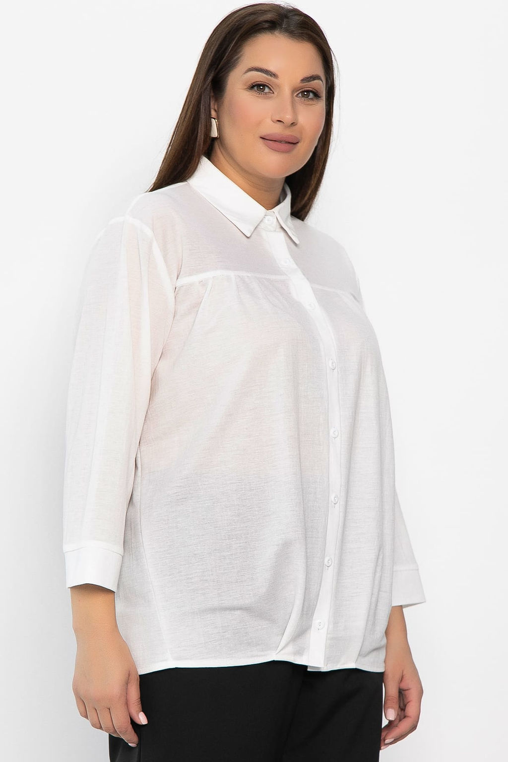Рубашка Глейдис (белая) Б14240-18М - Lt collection фото 7