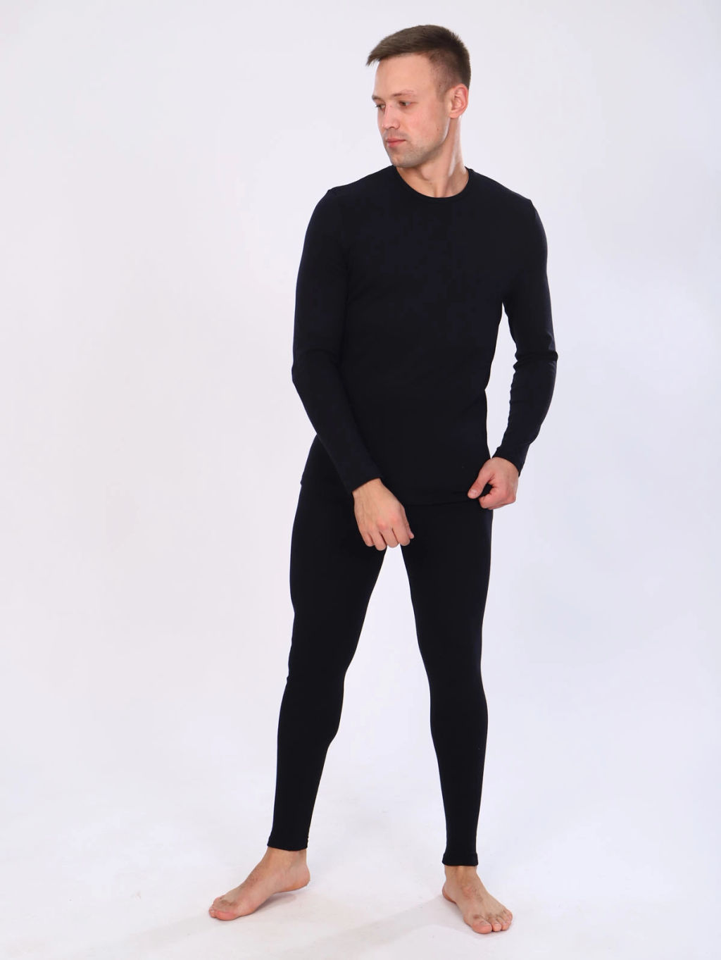 Термобелье мужское, цвет черный
