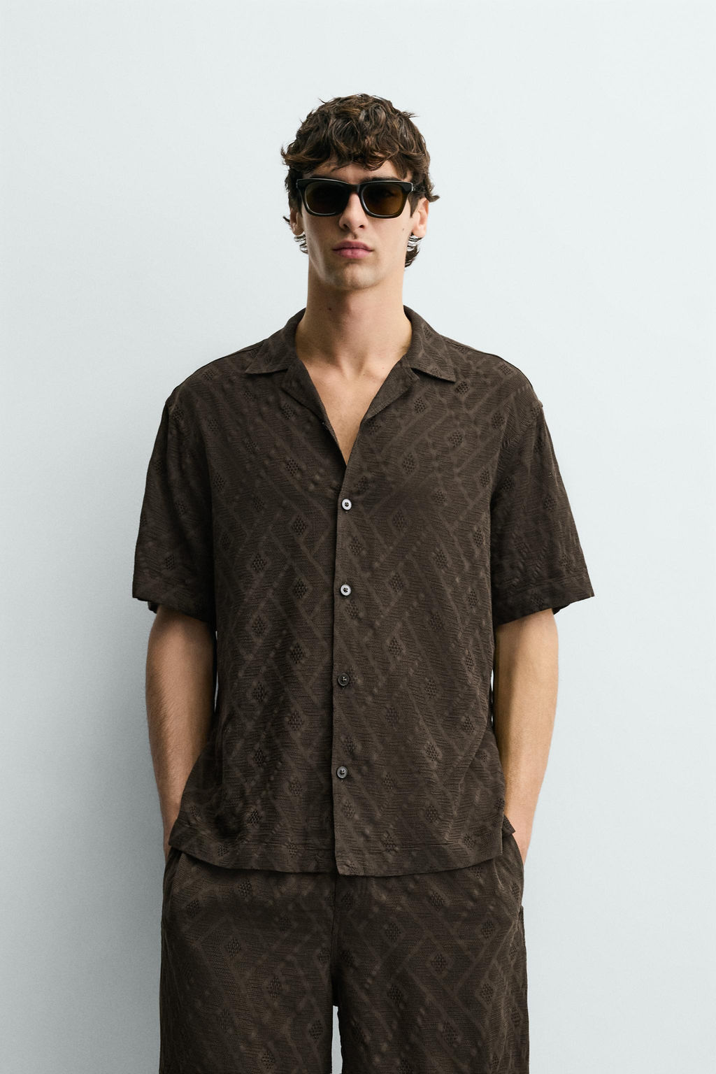 GEOMETRIC JACQUARD SHIRT - Zara фото 9