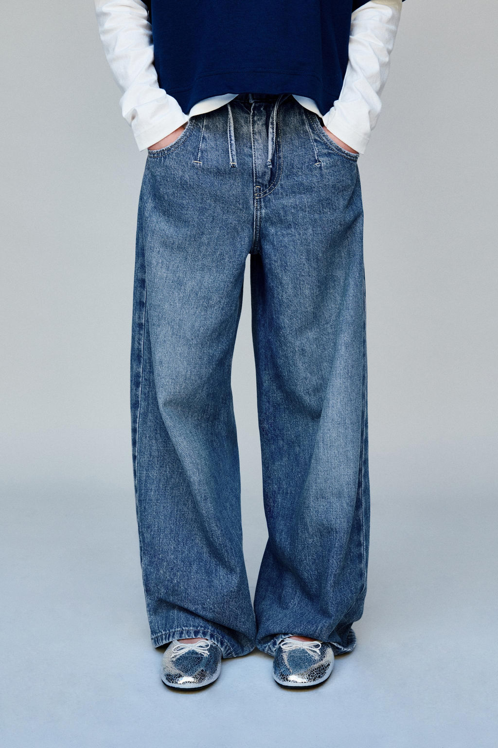 WIDE-LEG JEANS - Zara фото 6