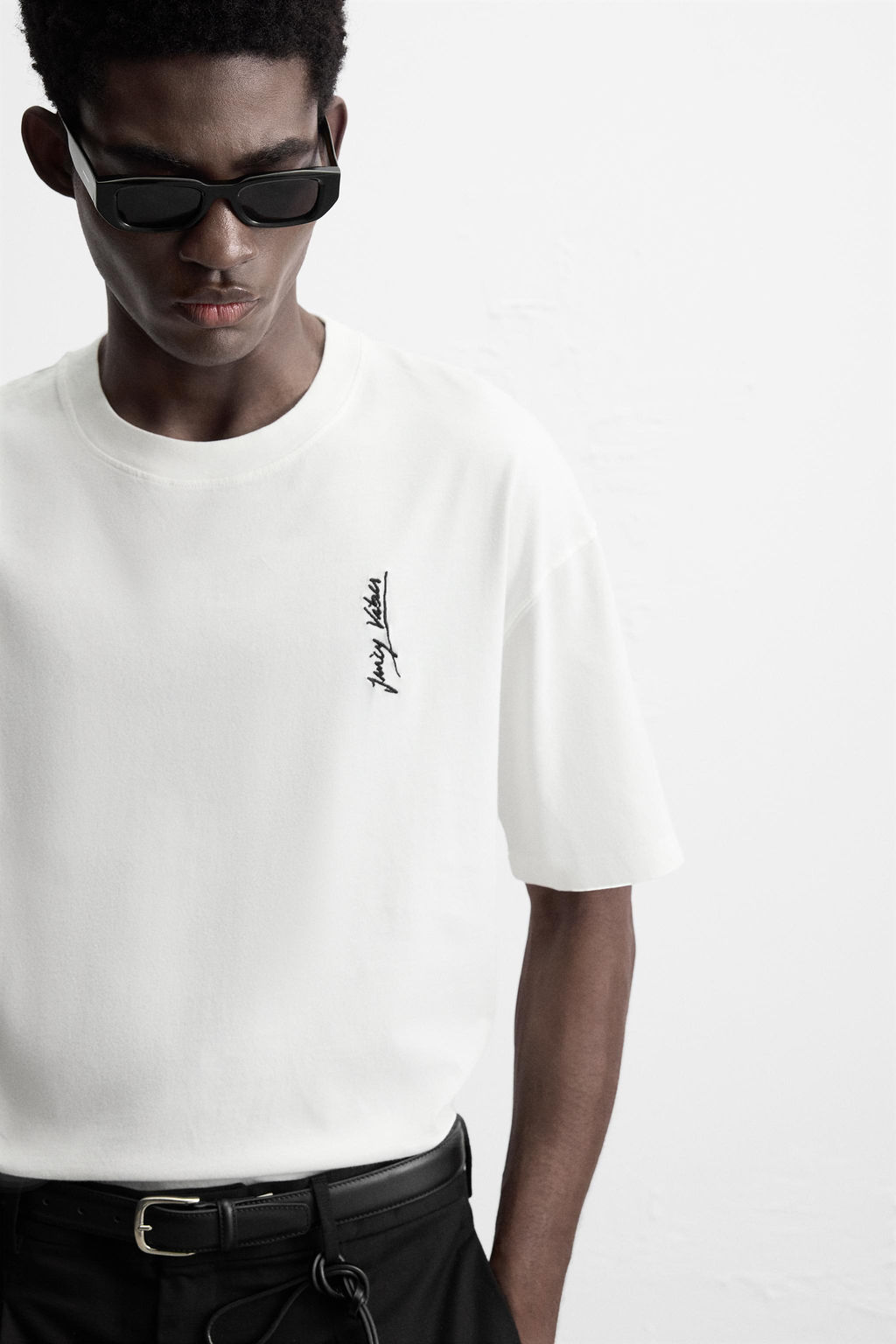 EMBROIDERED NOTES T-SHIRT - Zara фото 5
