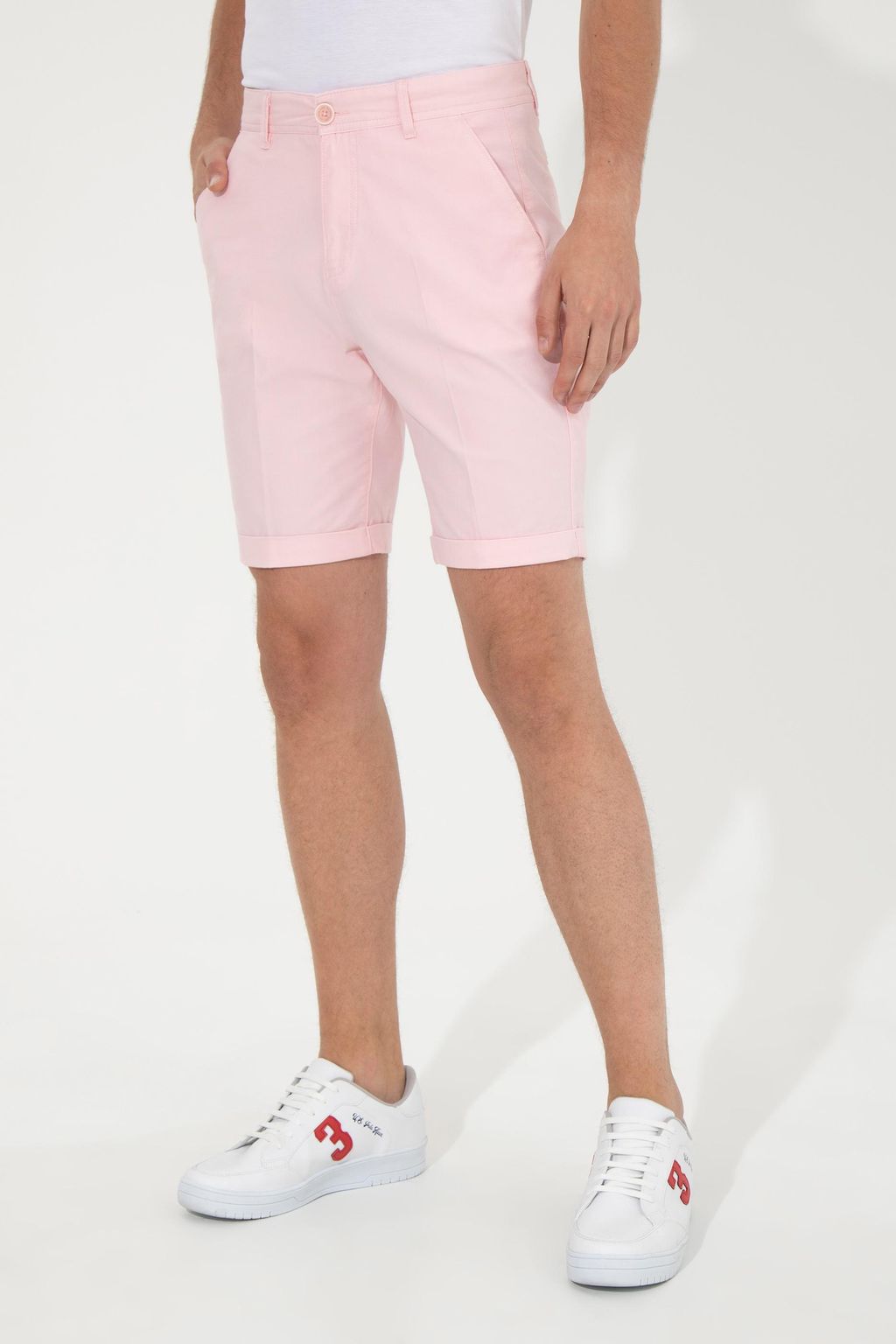 U. S. Polo Assn Мужские розовые тканые шорты - U.s. polo assn фото 2