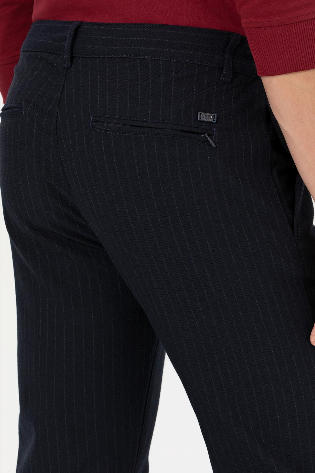 Мужские темно-синие брюки из плотной ткани - U.s. polo assn фото 7