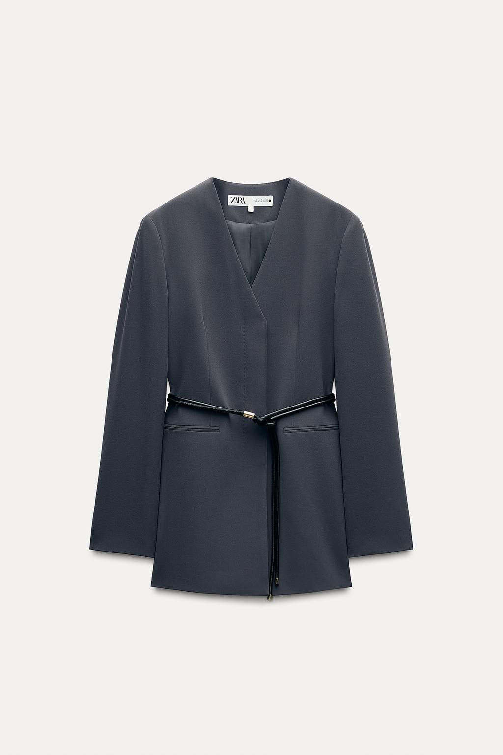 ZW COLLECTION BELTED BLAZER - Zara фото 11