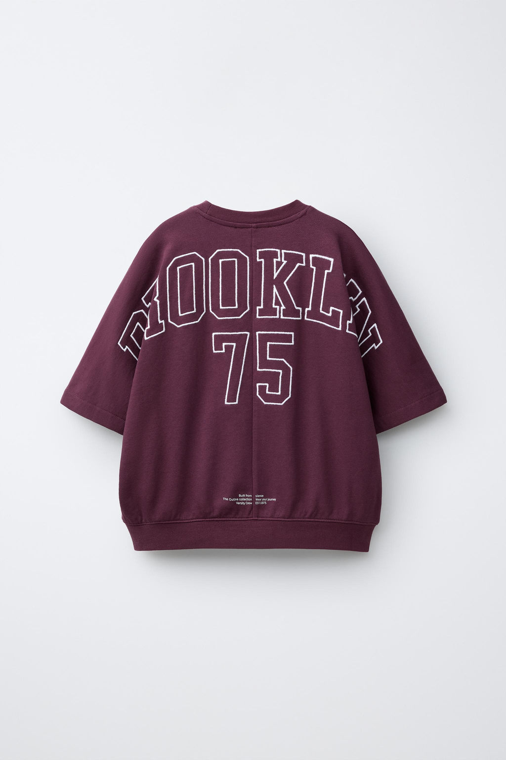 CAMISETA FELPA JOGGING / Burgundy - Zara фото 6