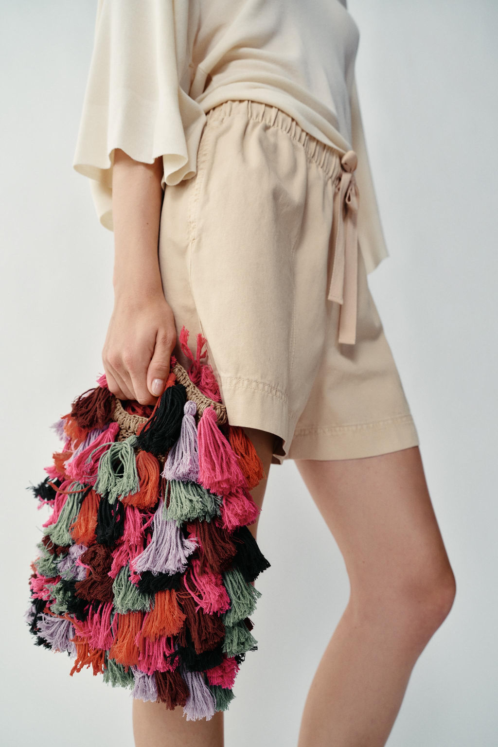 BOLSO COMBINADO POMPONES / Multicolor - Zara фото 2