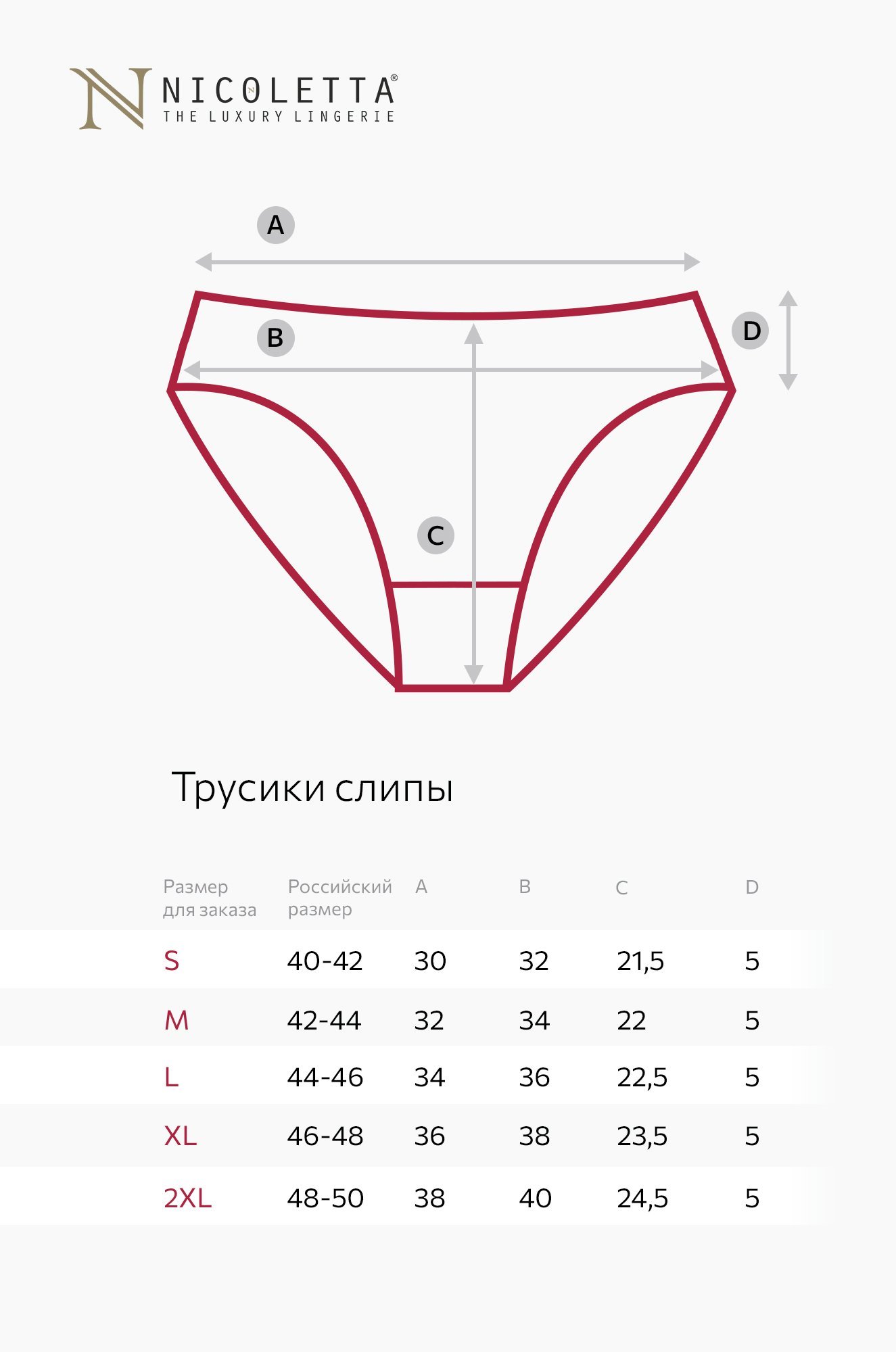 Женские трусы-слипы 7шт. Nicoletta фото 6