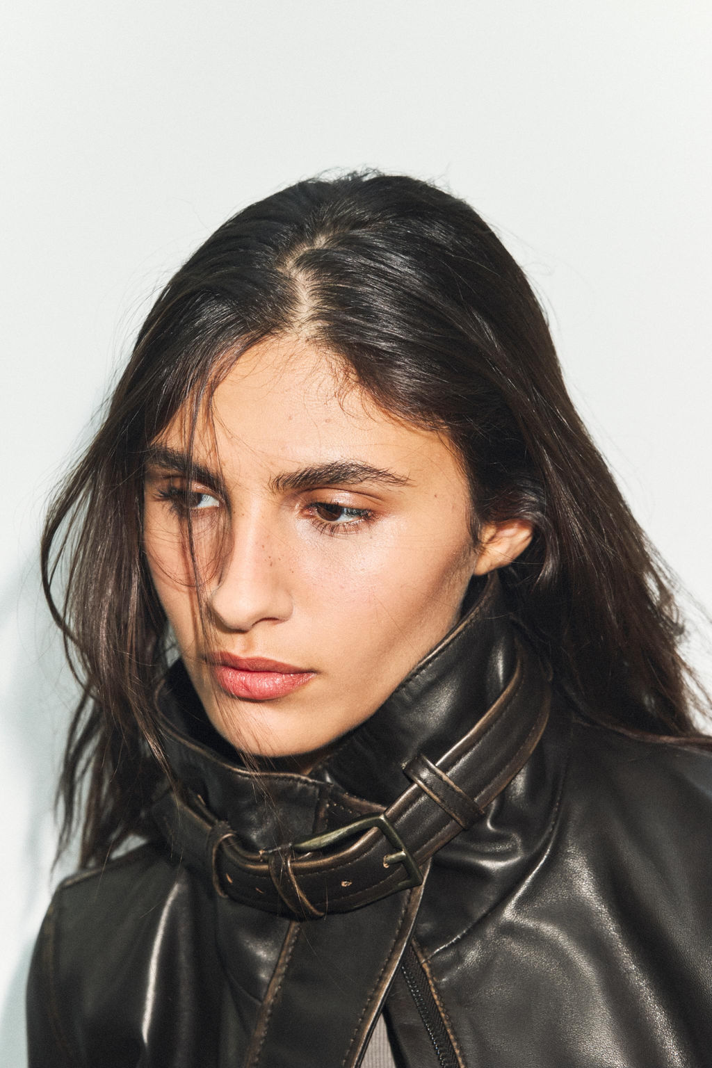 DISTRESSED 100% LEATHER JACKET - Zara фото 14