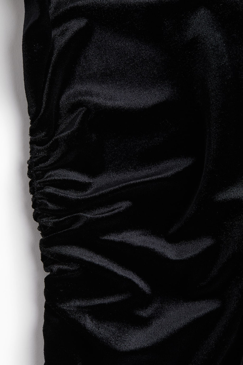 Vestido de un hombro en velour - H&m фото 5