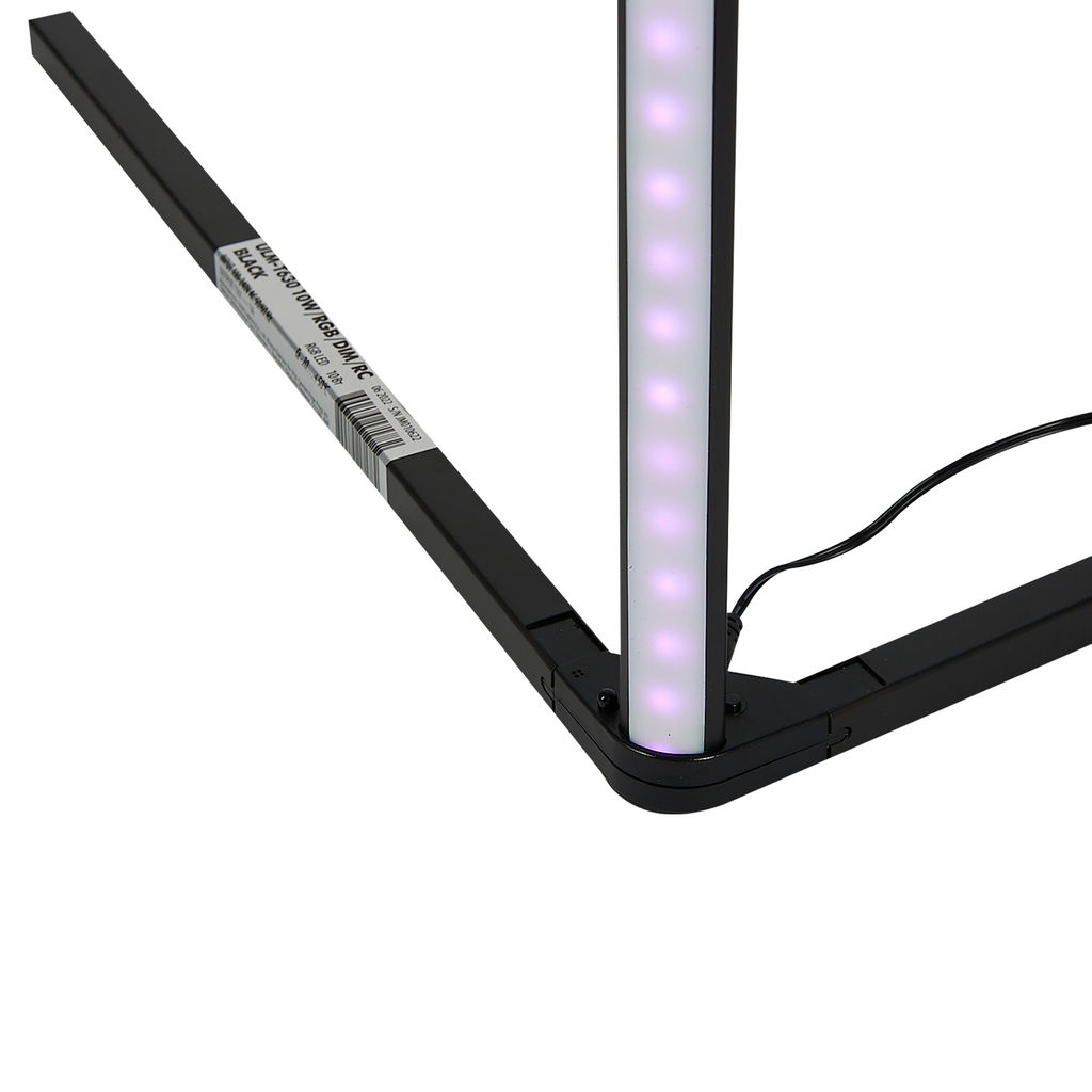 ULM-T630 10W/RGB/DIM/RC BLACK Торшер напольный светодиодный, 10W. RGB свет. Диммер. Пульт ДУ (в/к). Черный. ТМ Uniel - Volpe фото 8