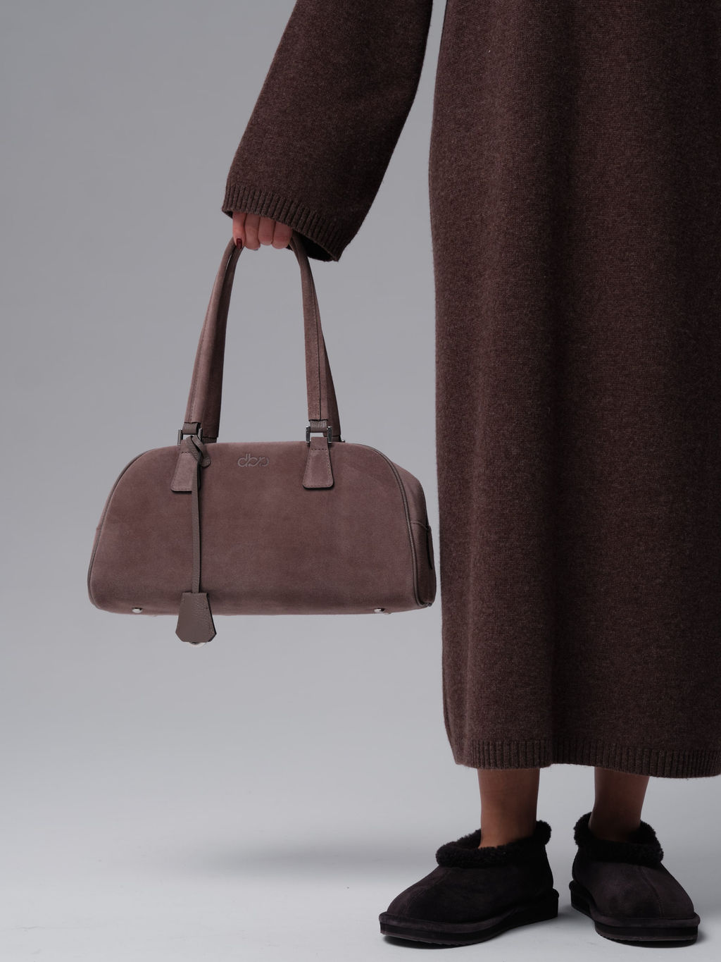 Замшевая сумка Charlotte DBR 31358 капучино  фото 7