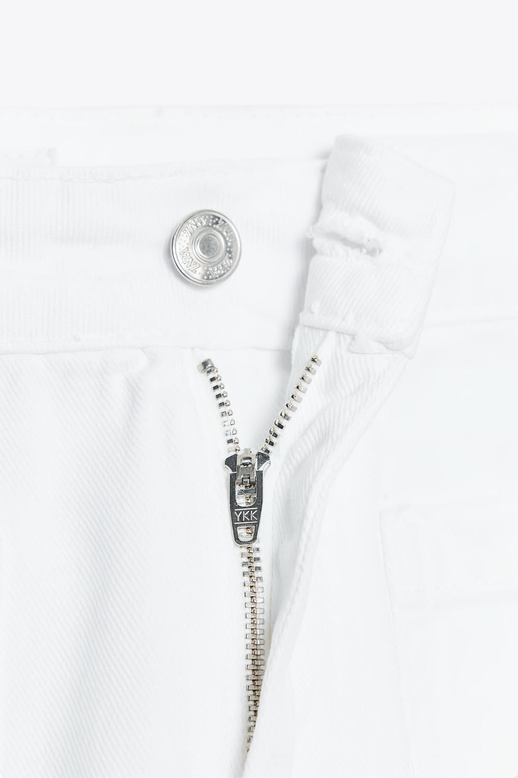 Z1975 WIDE-LEG JEANS WITH PERFORATED EMBROIDERY - Zara фото 7