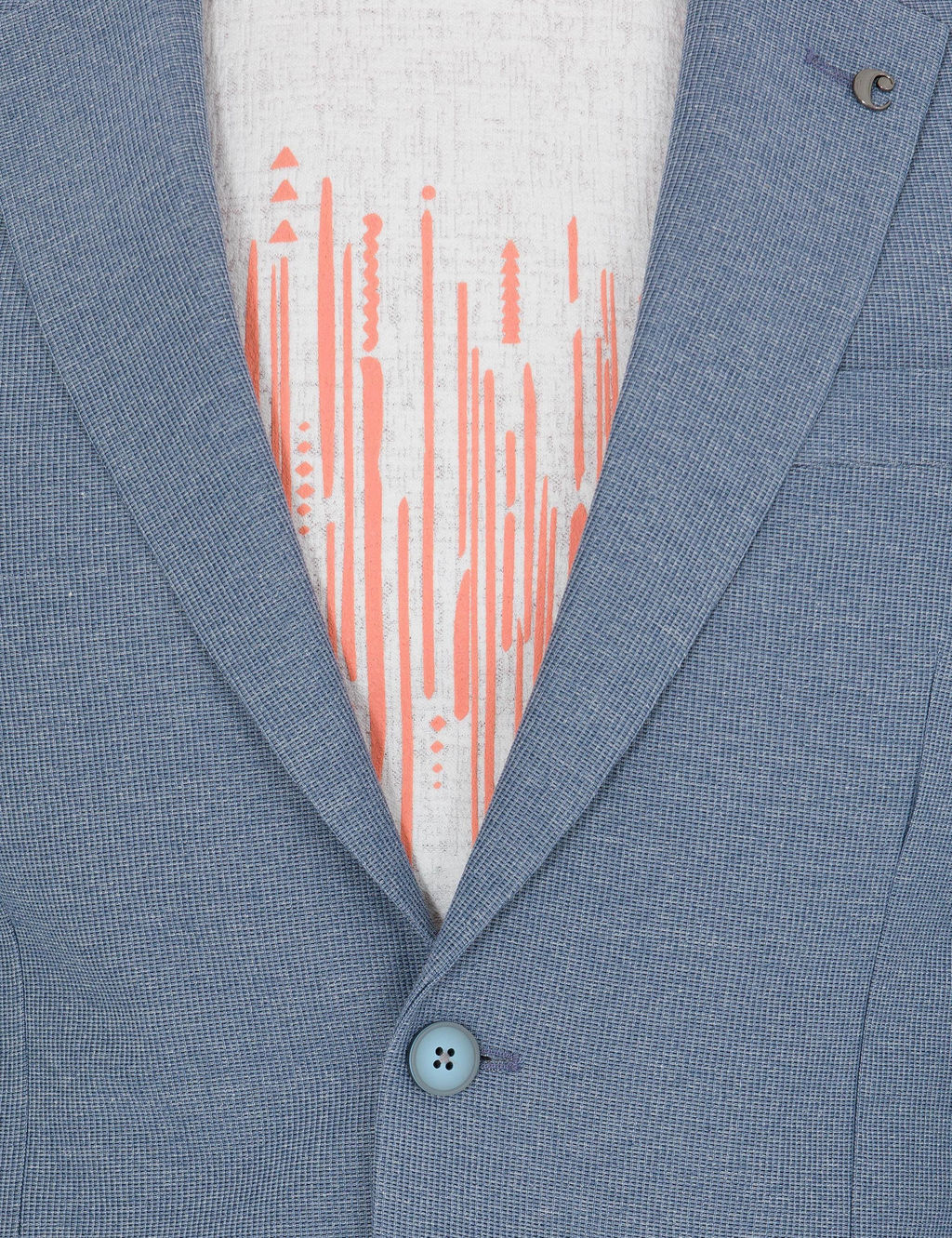 Синяя зауженная куртка - Cacharel фото 6