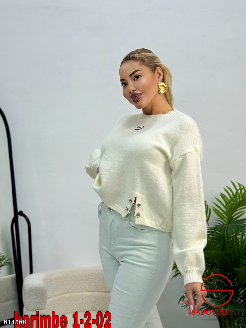 Кофта женская однотонная - Bruno фото 8