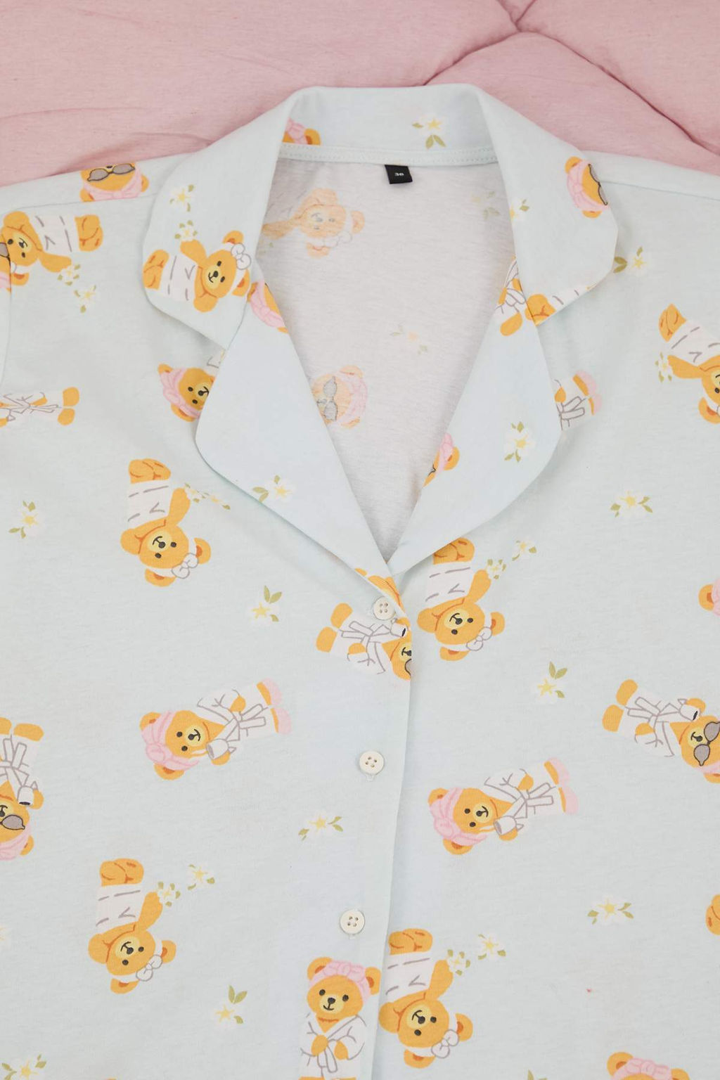 Mavi %100 Pamuklu Ay?c?k Desenli Orme Pijama Tak?m? THMSS26PT00025 - Trendyolmilla фото 6