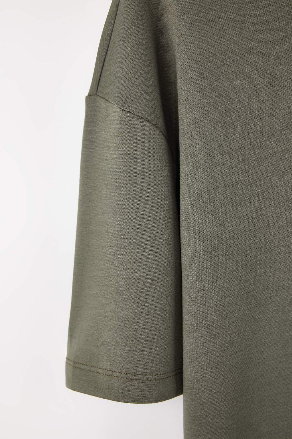 Indigo Oversize/Genis Kesim Yumusak Dokulu Basic T-Shirt TMNSS26TS00003 - Trendyolmilla фото 6