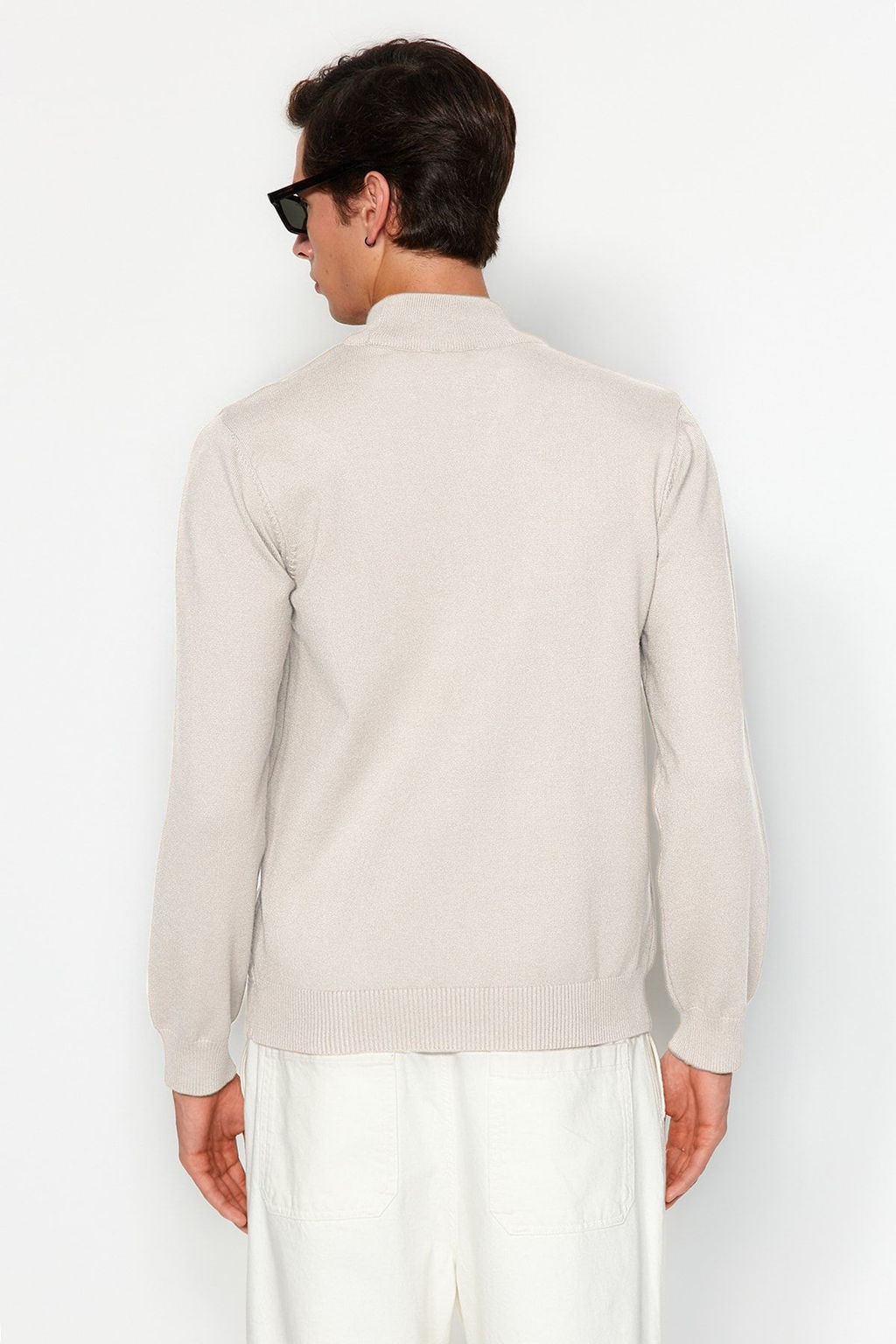 TRENDYOL MAN Premium Camel Regular Fit Yar?m Bal?kc? Yaka Yumusak Basic Triko Kazak TMNAW24KZ00055 - Trendyolmilla фото 37