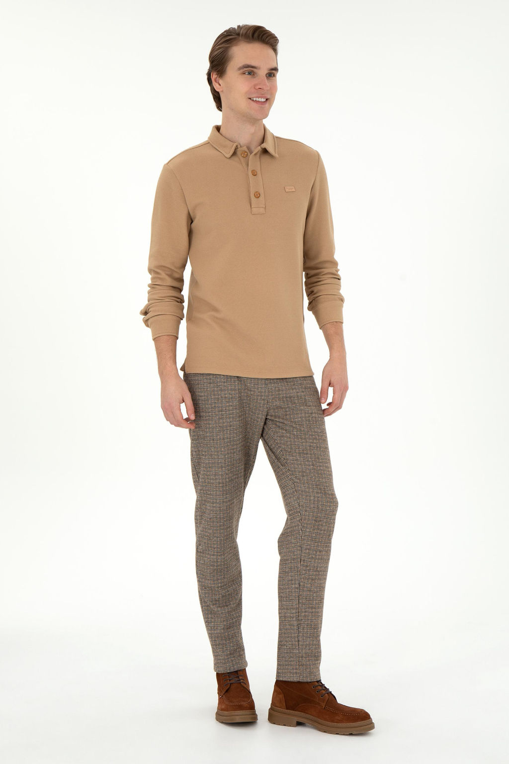 Мужская толстовка песочного цвета Неожиданная скидка в корзине - U.s. polo assn фото 4