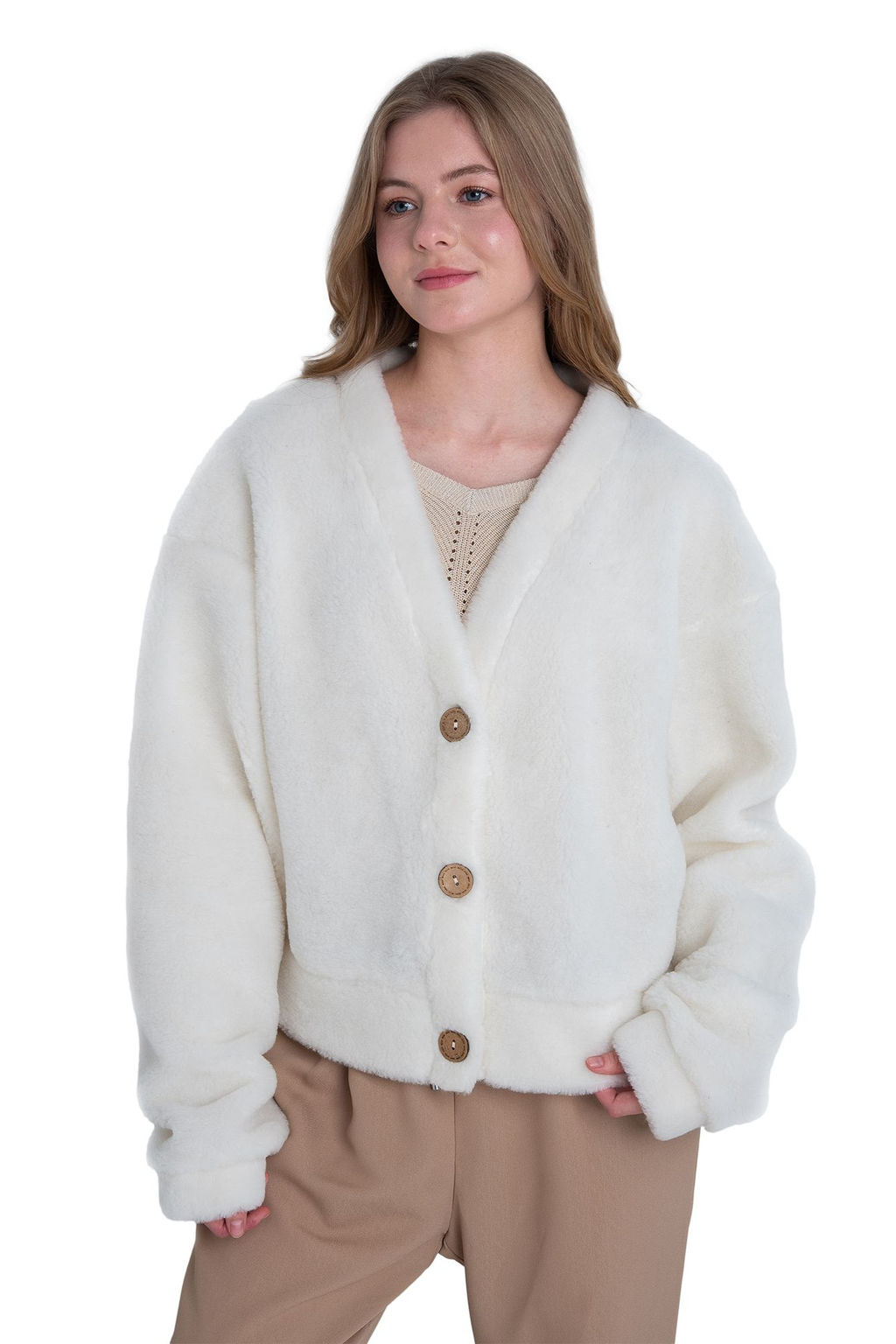 Кардиган КОРОТКИЙ ТЕДДИ - Woollamb фото 36