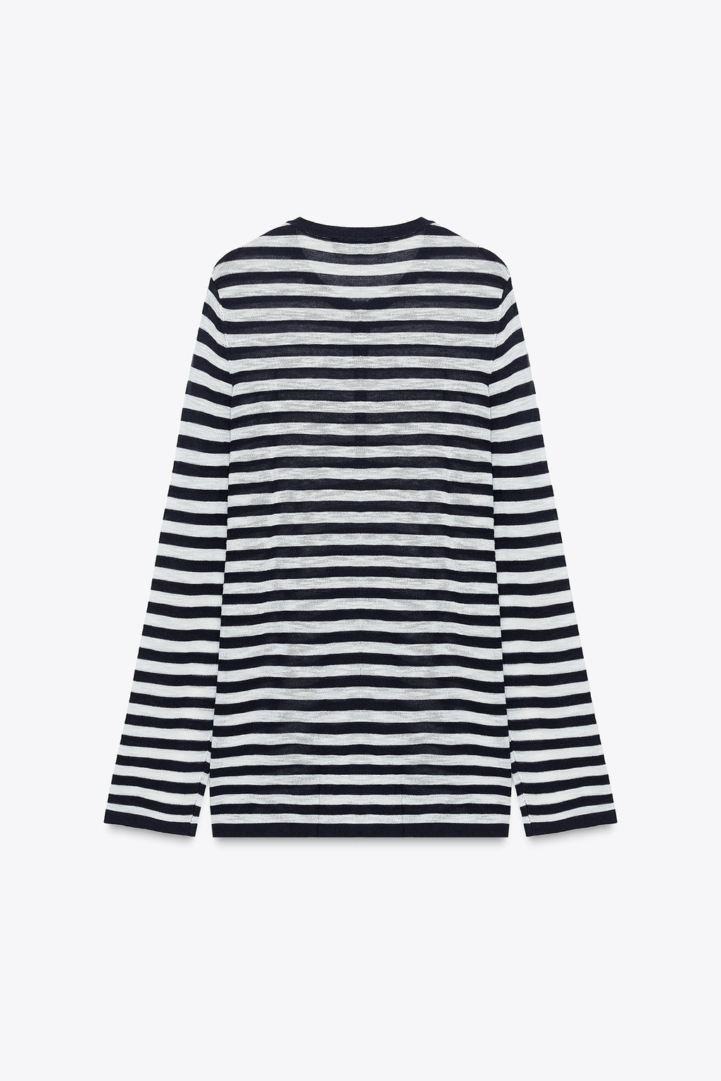 JERSEY RAYAS BOTONES / Marino / Blanco - Zara фото 7