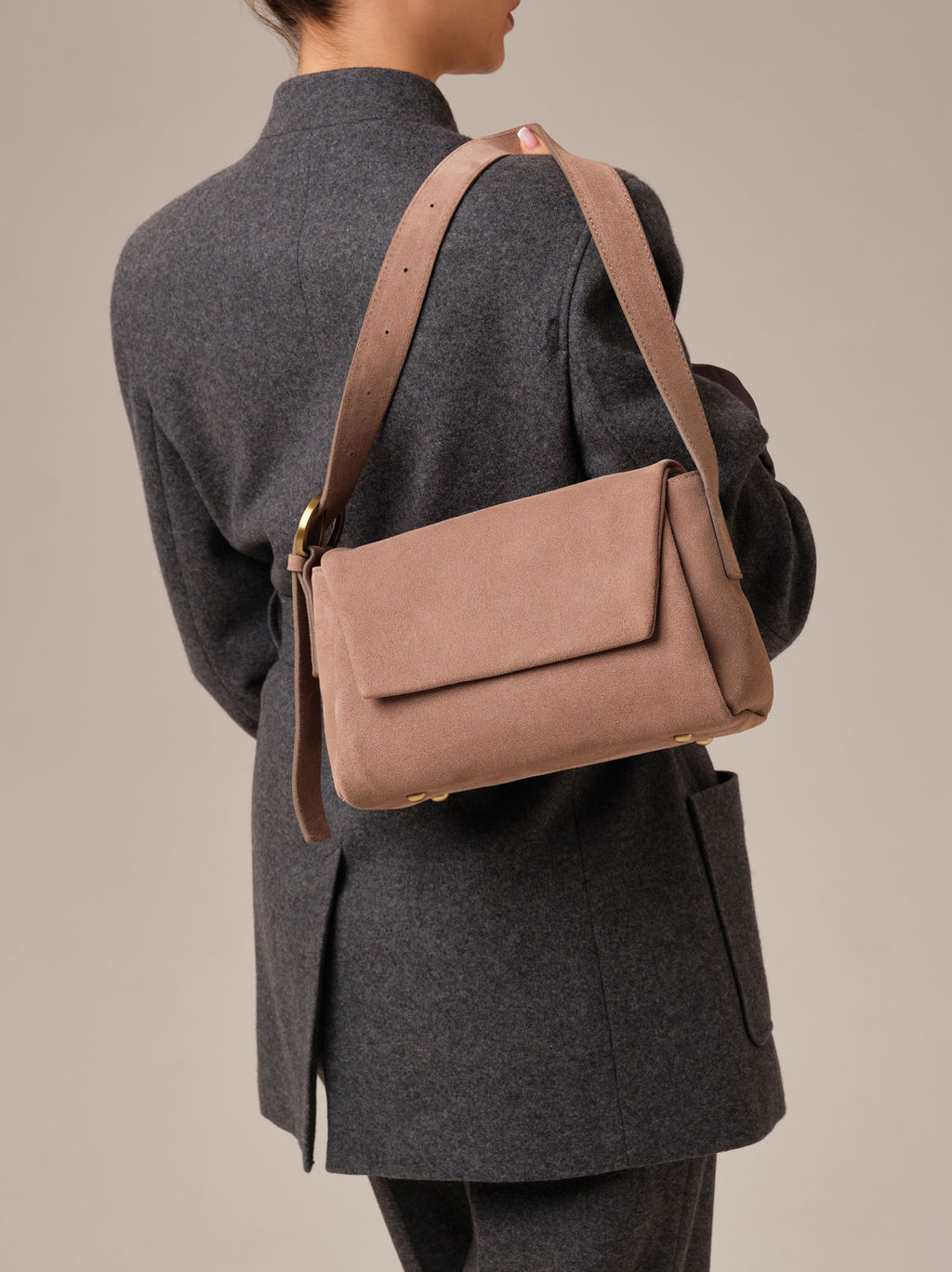 Замшевая сумка Nova DBR 31391 капучино фото 10