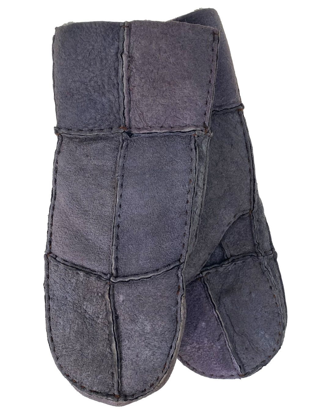 Зимние женские варежки с подкладом из искусственного меха, цвет шоколад - Greta фото 18