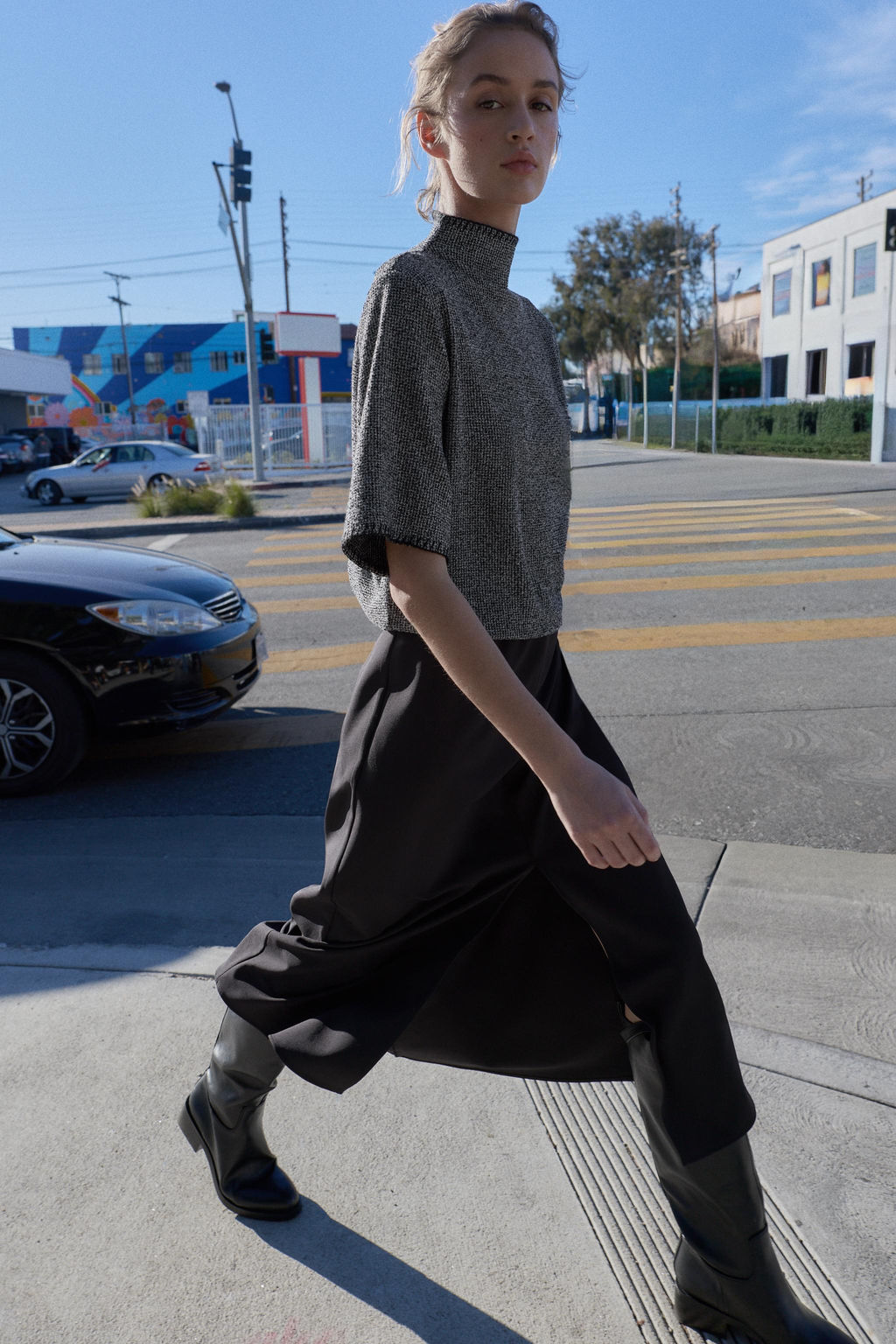 COMBINED MIDI DRESS - Zara фото 5