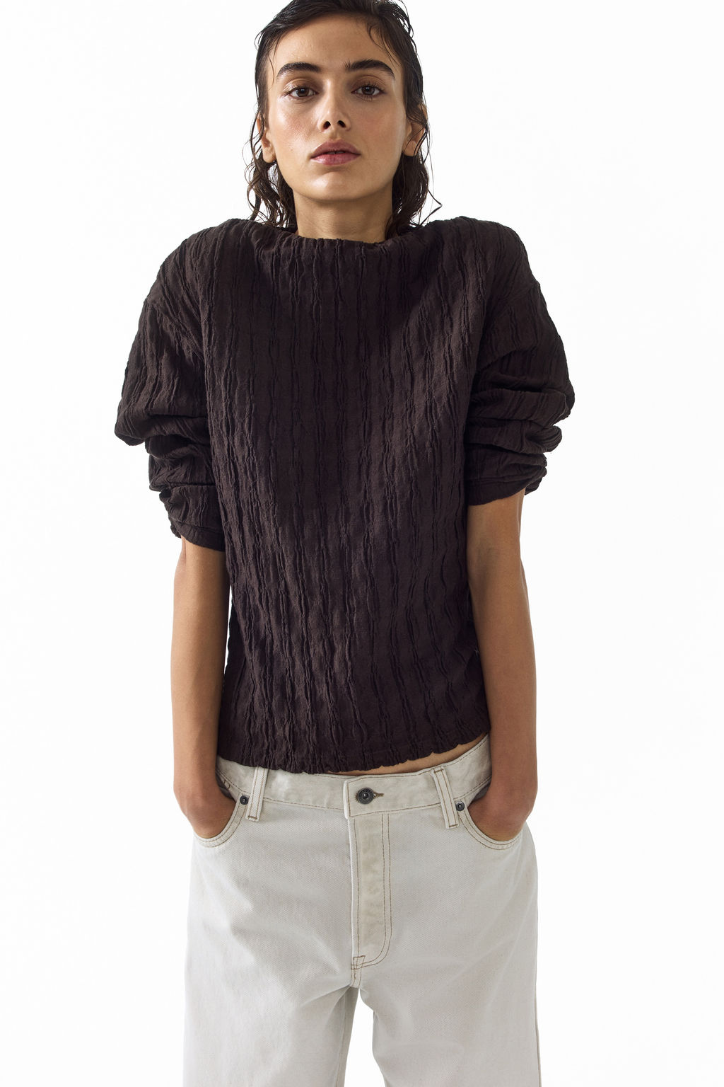 Top con escote barco - H&m фото 4