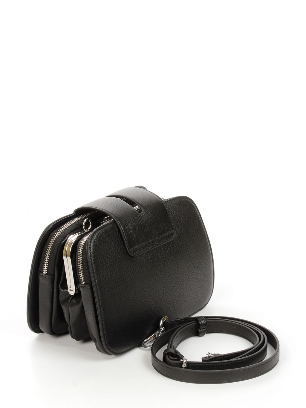 LACCOMA сумка АУ4223-черный натуральная кожа хлопок