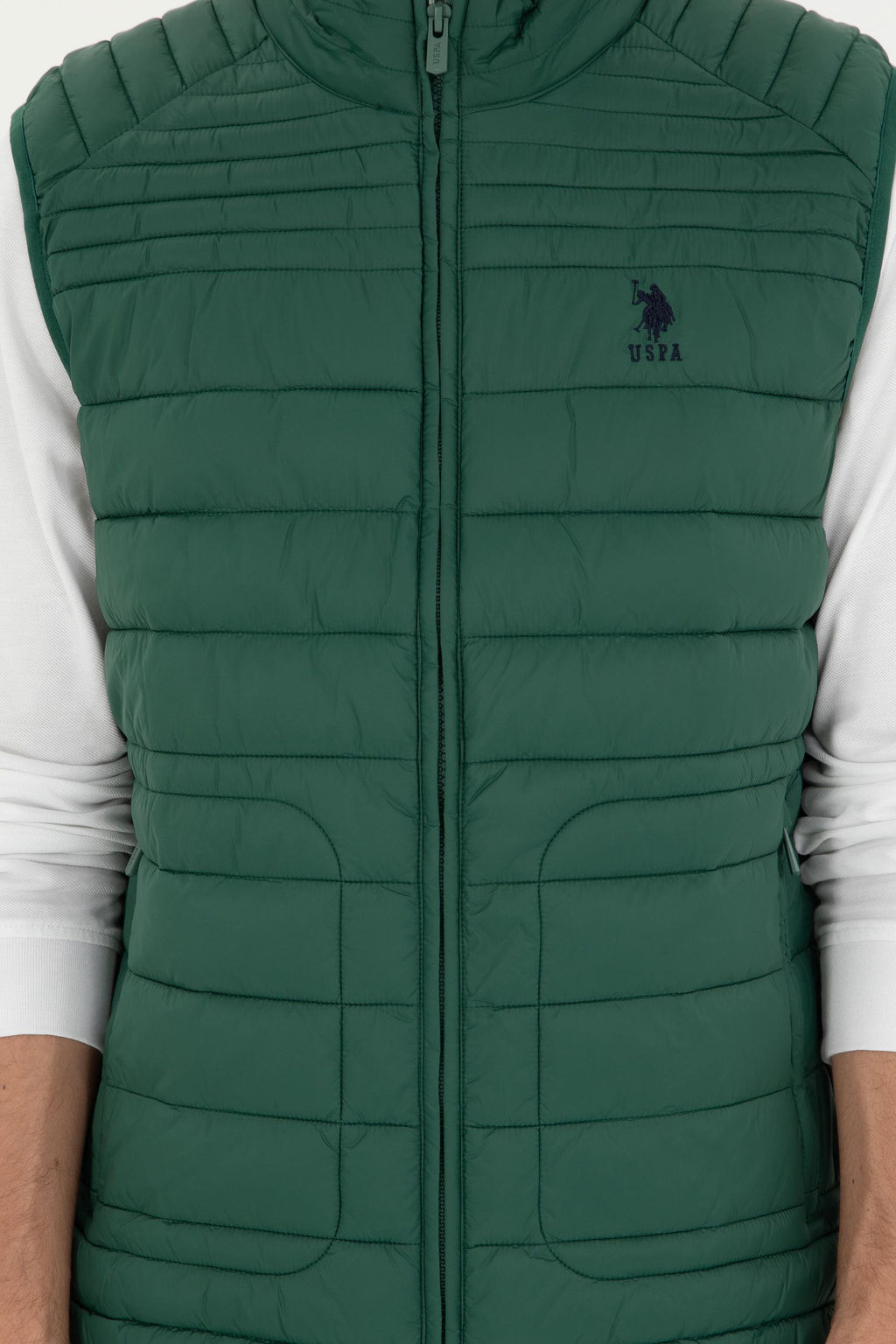 Мужской темно-зеленый жилет - U.s. polo assn фото 6