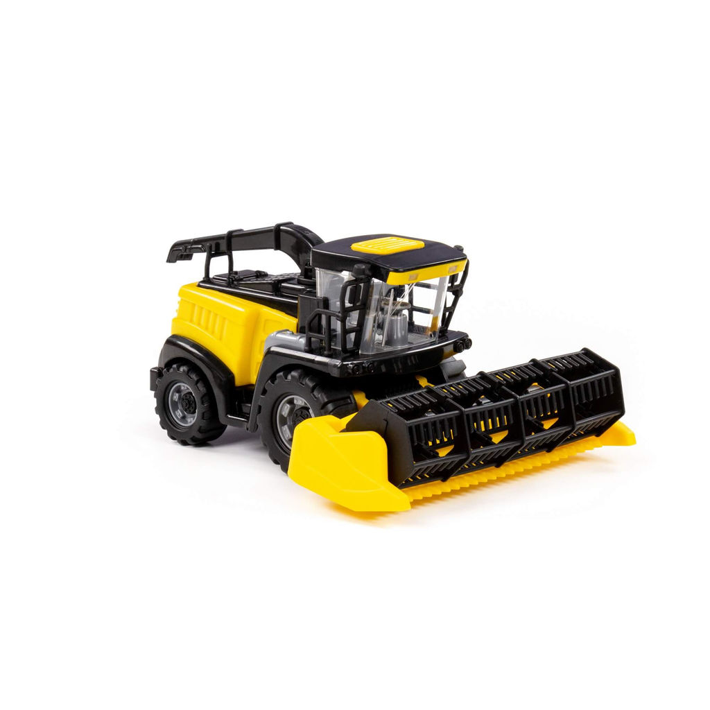 Комбайн Полесье №1 инерционный (жёлтый) (в сеточке)  фото 5