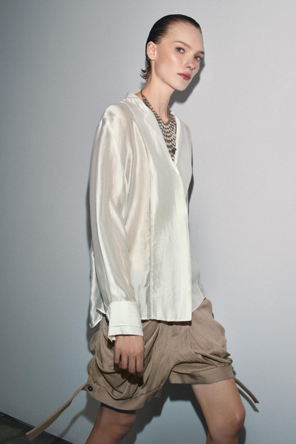 ZW COLLECTION FLOWING SHIRT - Zara фото 12