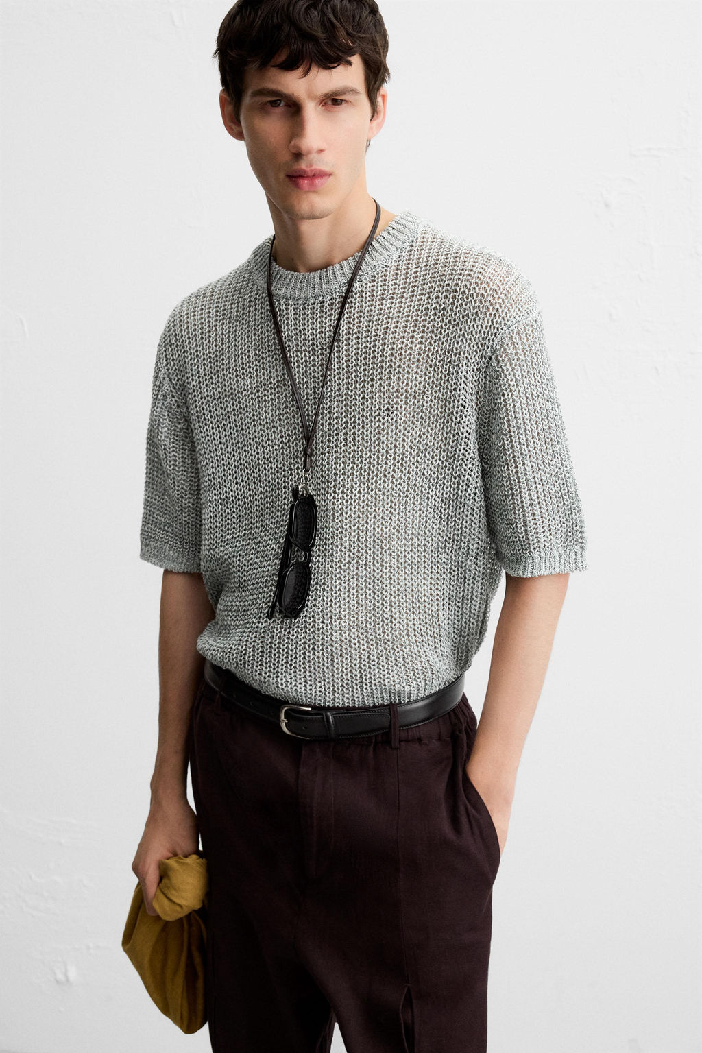 OPEN KNIT T-SHIRT - Zara фото 7