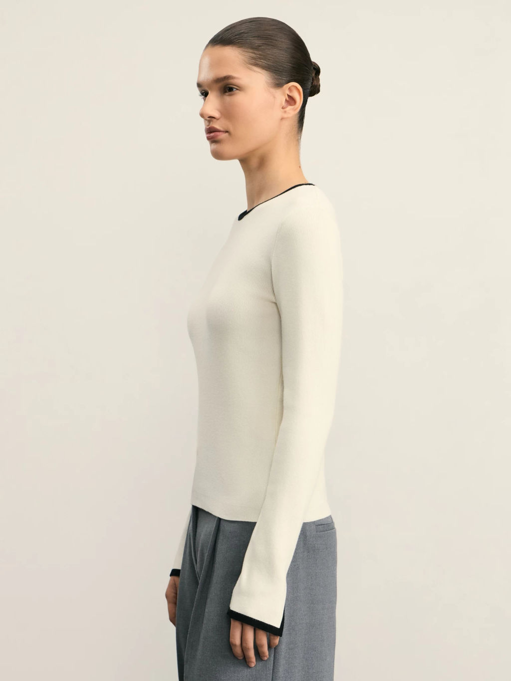 Джемпер с контрастными окантовками / Zarina  фото 4