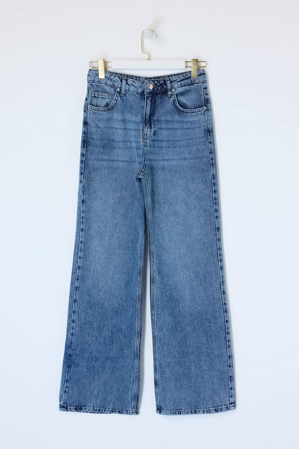 Siyah YUMUSACIK Tencel Kar?s?ml? Yuksek Bel Wide Leg Jeans TWOSS26JE00134 - Trendyolmilla фото 7