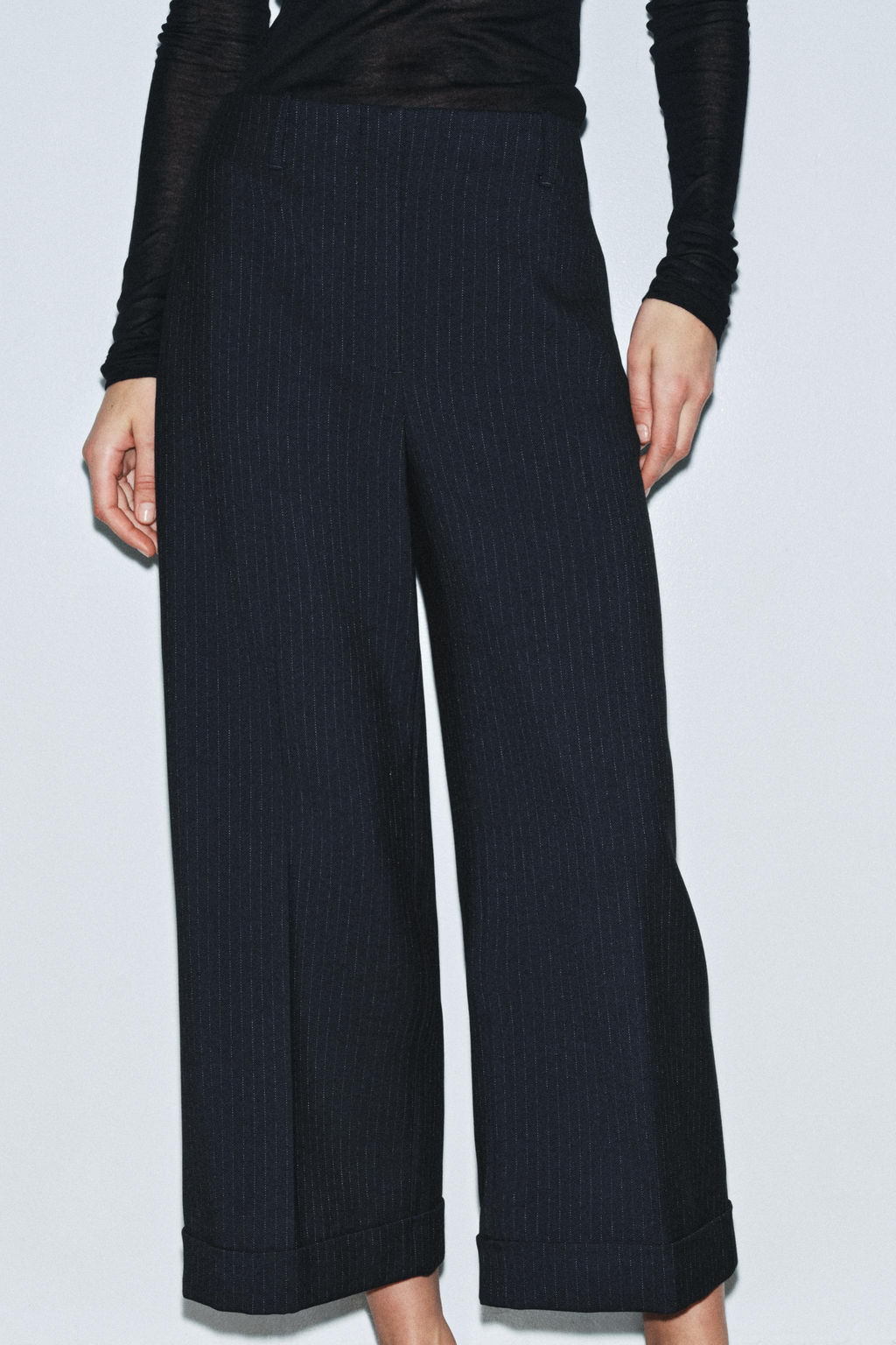 ZW COLLECTION PINSTRIPED TROUSERS
