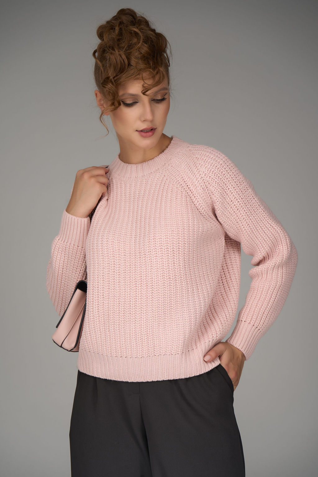 Свитер Наоми (пудра) - Эльза фото 13