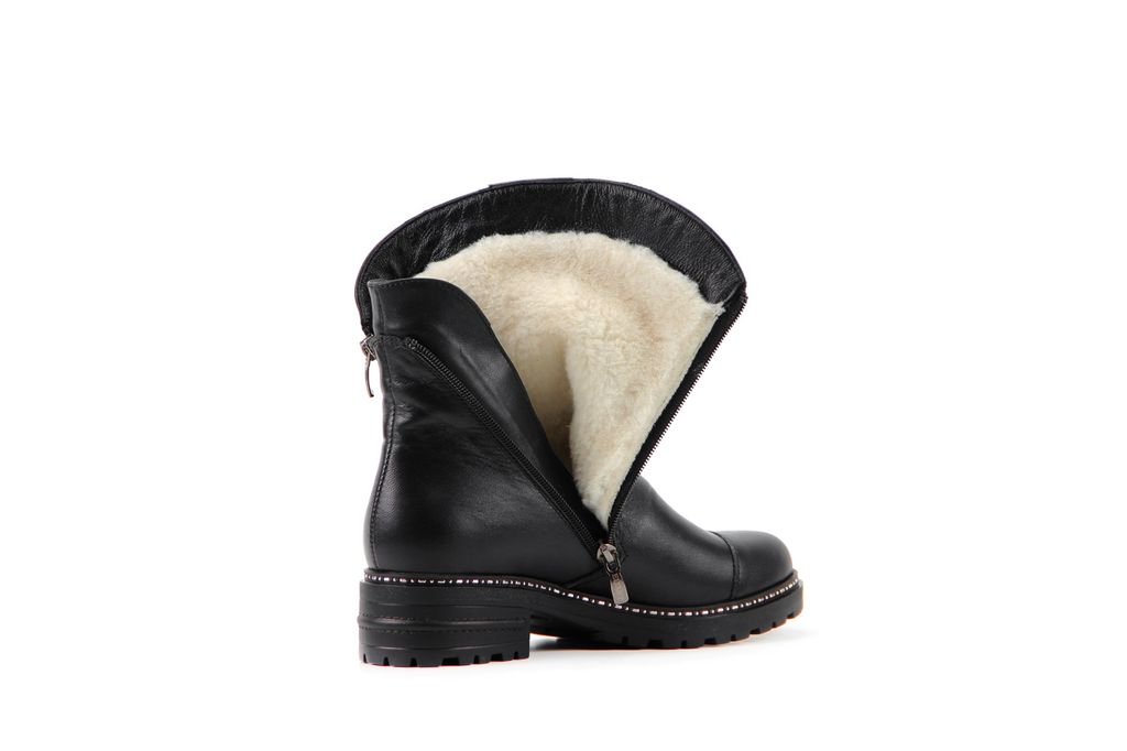 Ботинки EDART 233.brook4.black/шерсть
