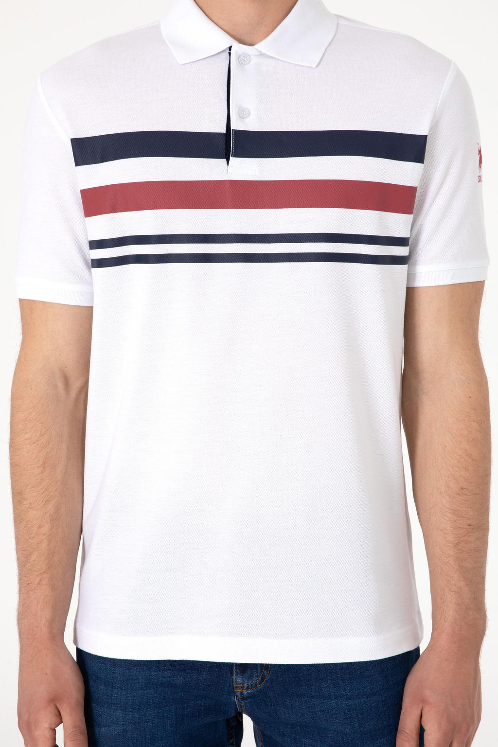 Erkek Regular Fit Polo Yaka Beyaz Ti__rt Sepette S_rpriz _ndirim - U.s. polo assn фото 6