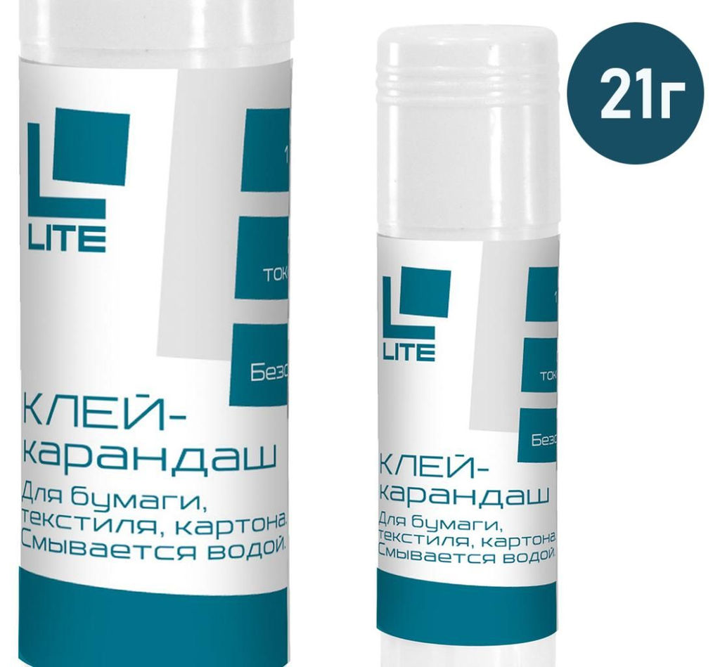 Клей карандаш бумажный на PVA основе, 21 г