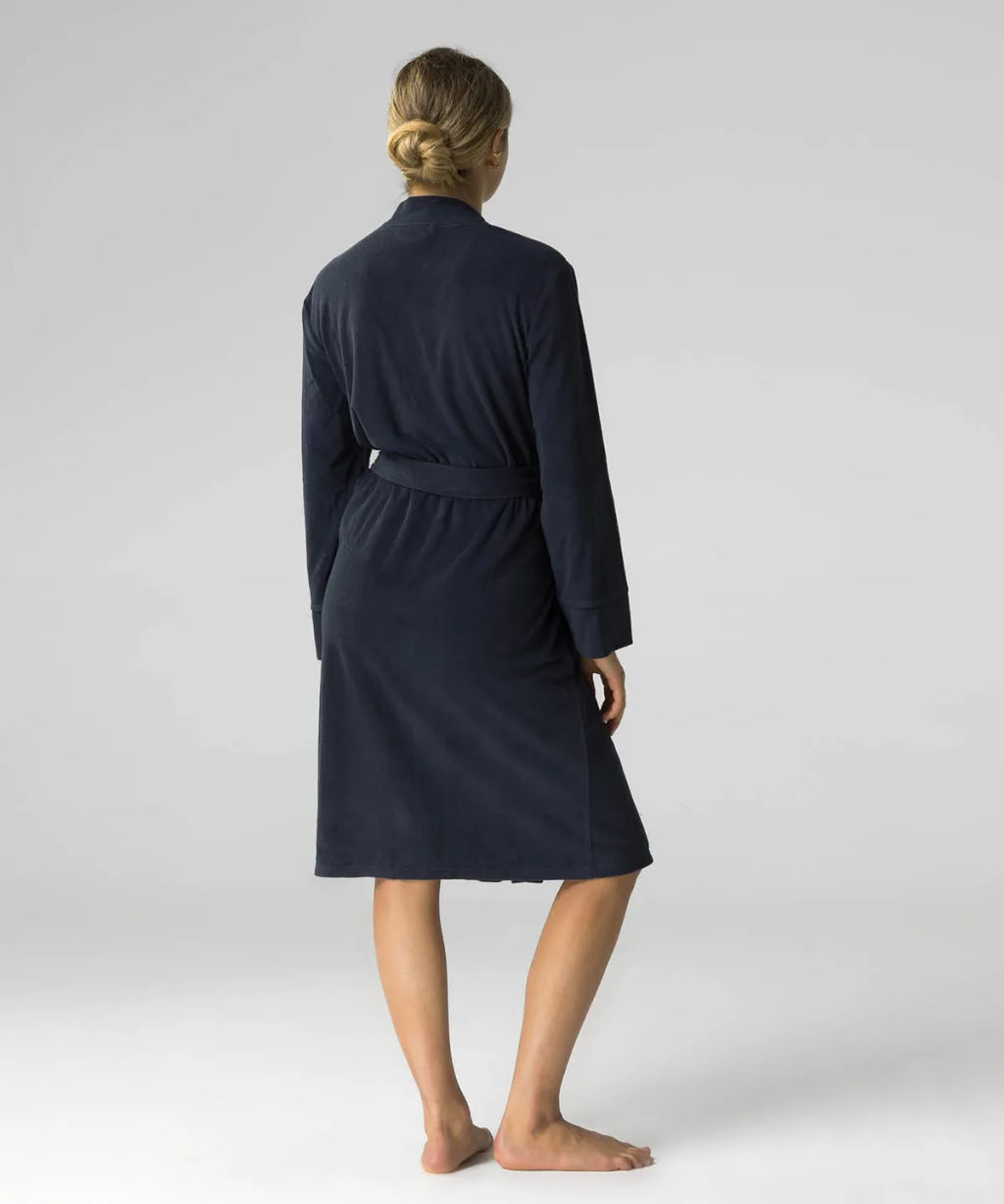 ATLANTIC SZL-002 Халат Towel Terry темно-синий  фото 2