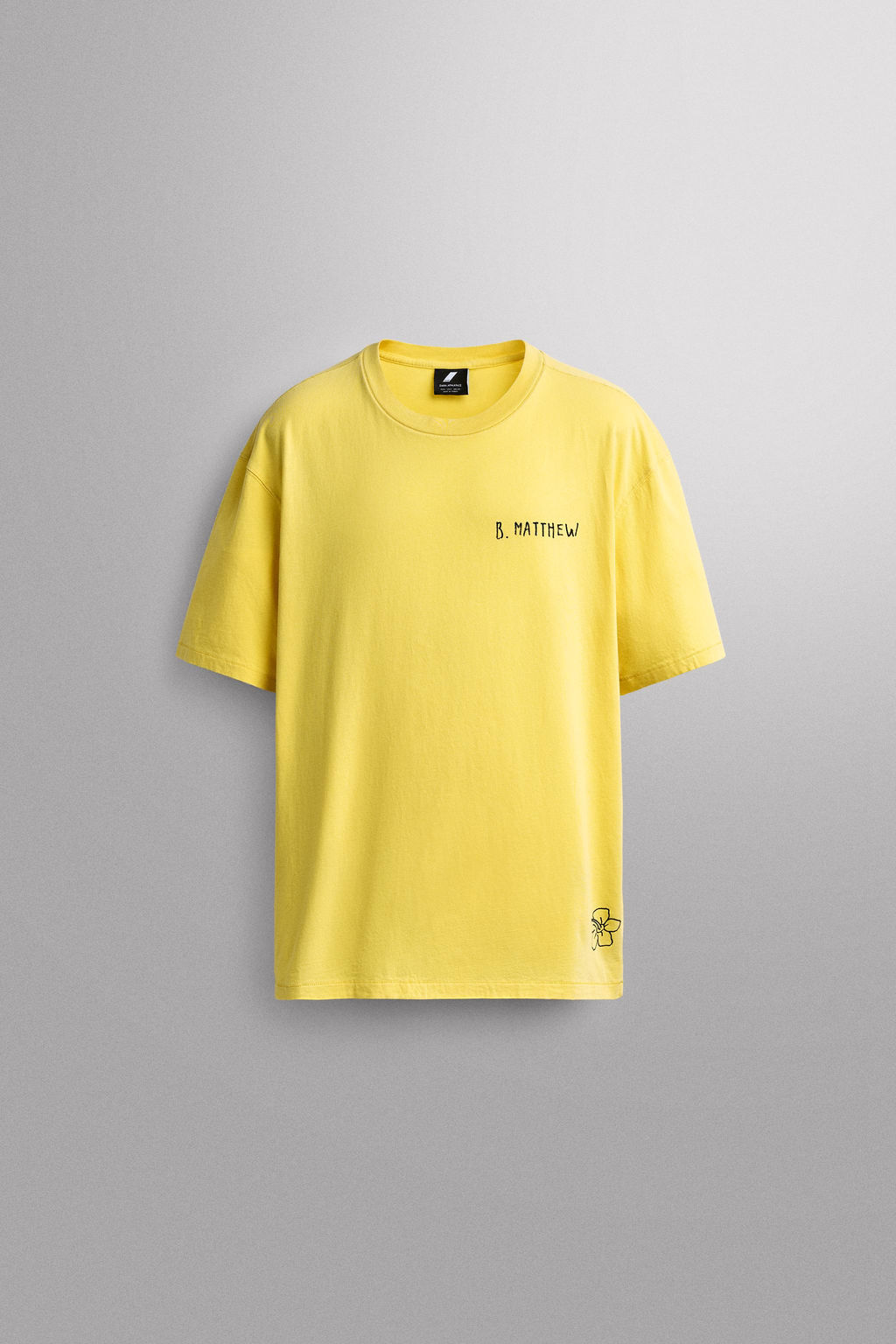 CAMISETA RELAXED FIT TEXTO ESTAMPADO / Amarillo - Zara фото 7